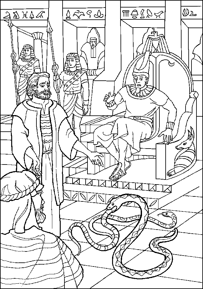aaron and moses coloring pages - photo #7